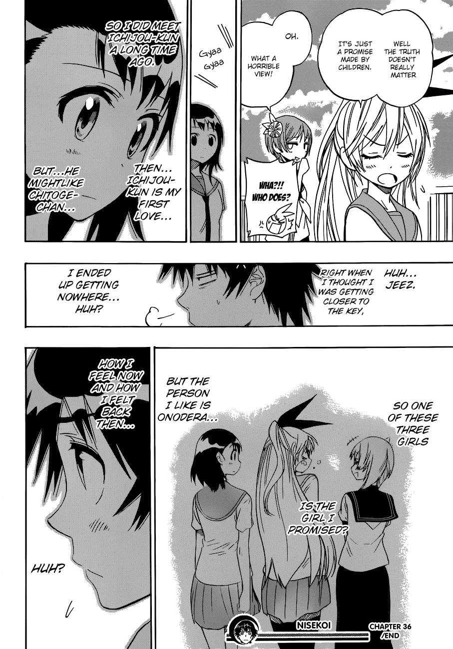 Nisekoi Chapter 36 page 19 - Chapter 36: Three