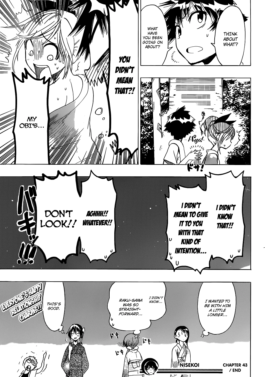 Nisekoi Chapter 43 page 20 - Chapter 43: Good Fortune