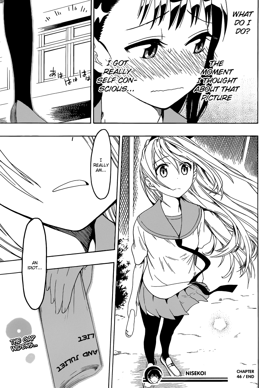 Nisekoi Chapter 46 page 20 - Chapter 46: Dramatic Play