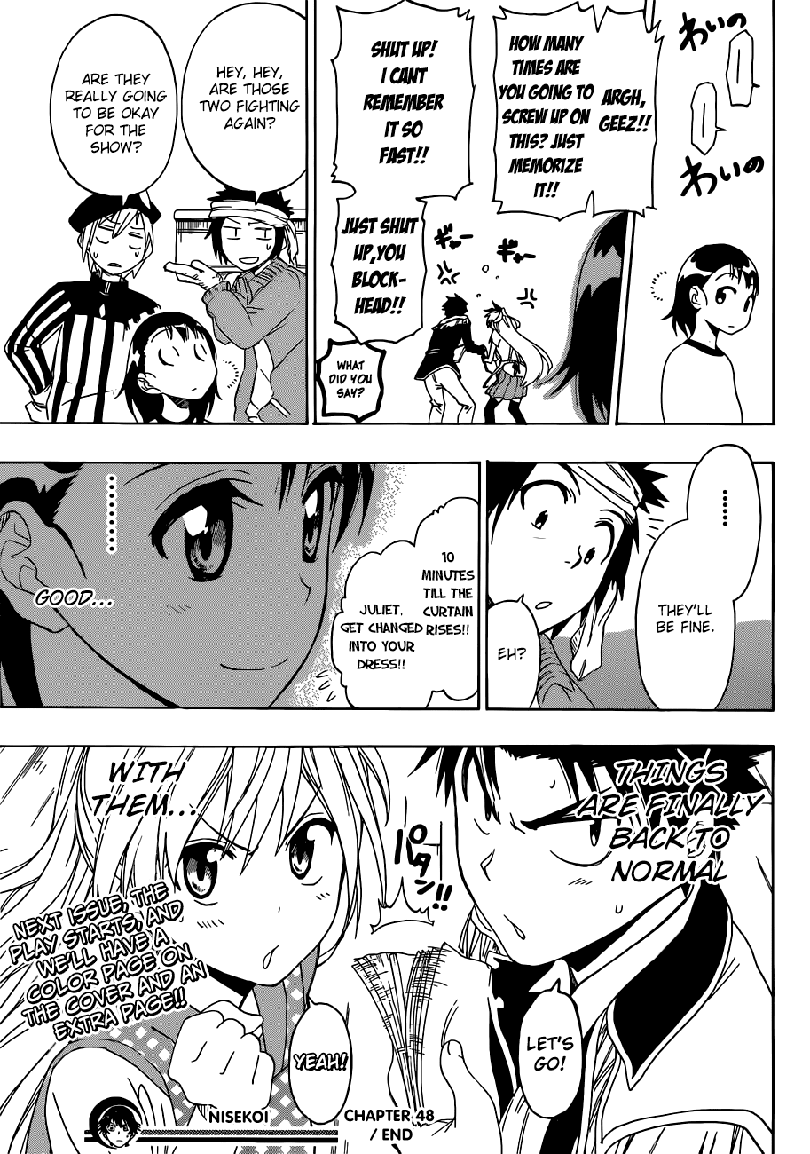 Nisekoi Chapter 48 page 20 - Chapter 48: Raising the Curtain