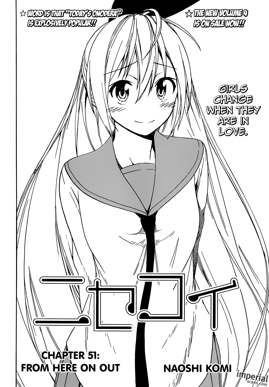 Nisekoi Chapter 51 page 3 - Chapter 51: From Here on Out