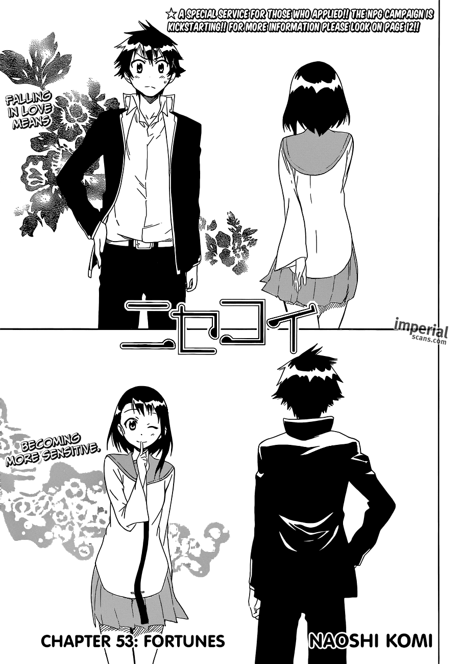 Nisekoi Chapter 53 page 4 - Chapter 53: Fortune Telling