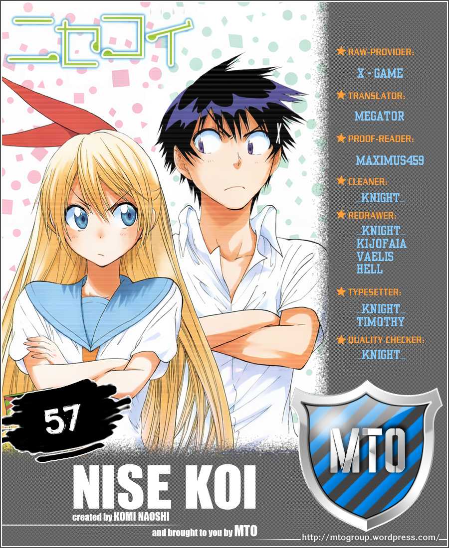 Nisekoi Chapter 57 page 1 - Chapter 57: Notice