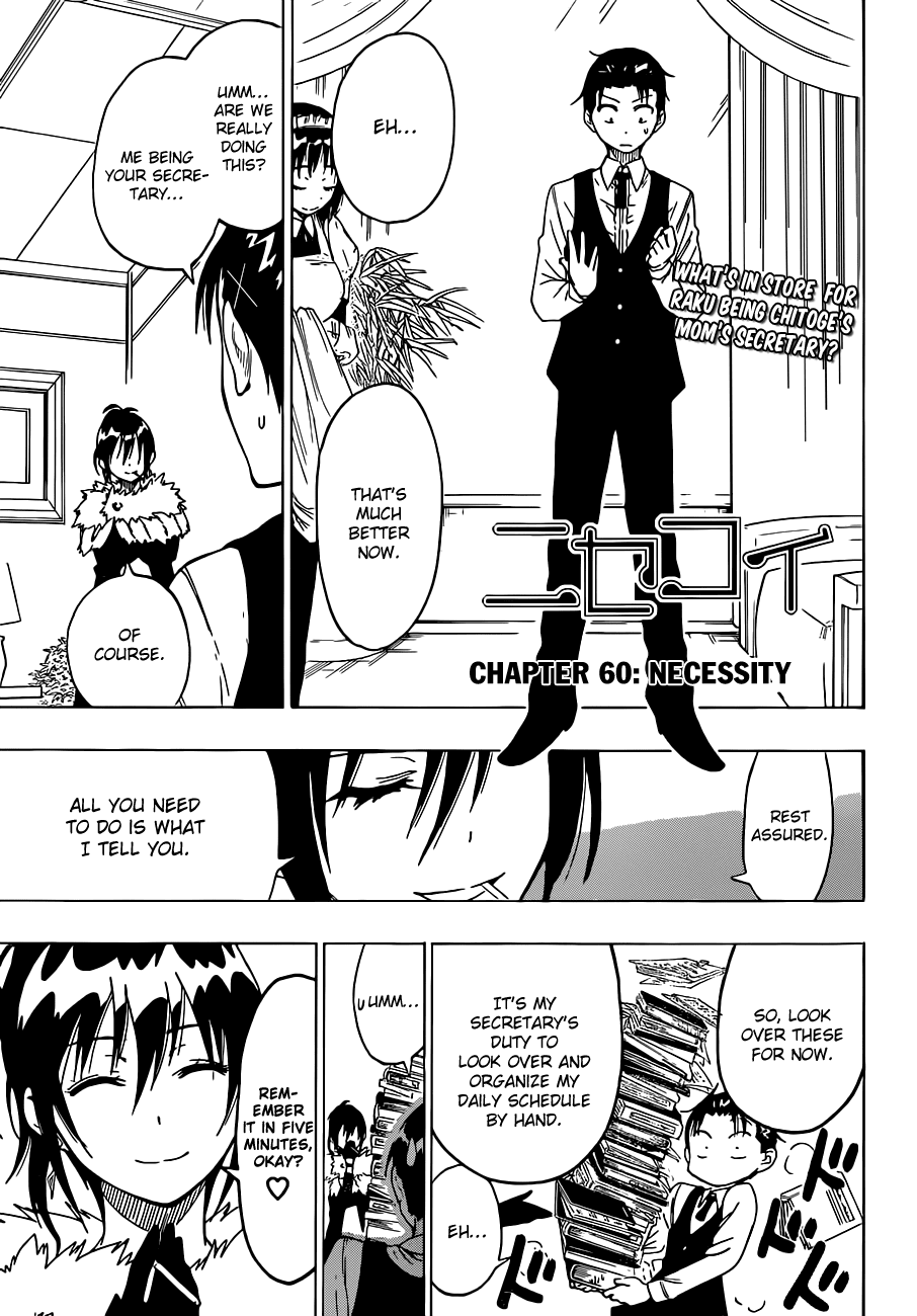 Nisekoi Chapter 60 page 2 - Chapter 60: Necessity