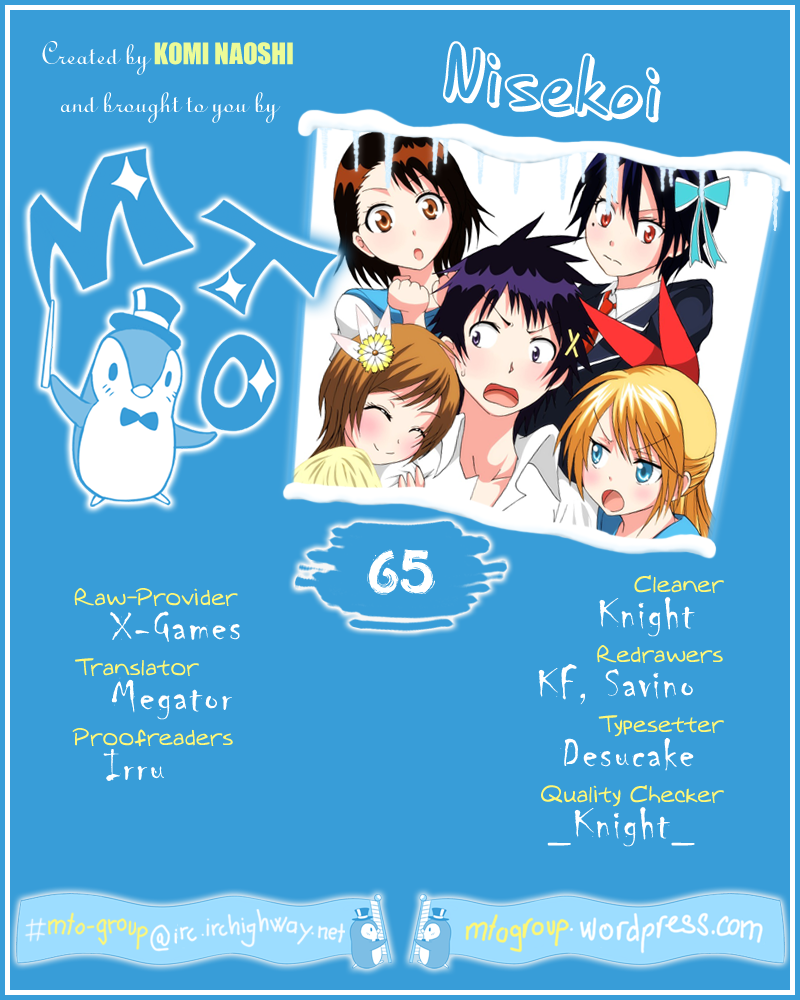 Nisekoi Chapter 65 page 1 - Chapter 65: Change