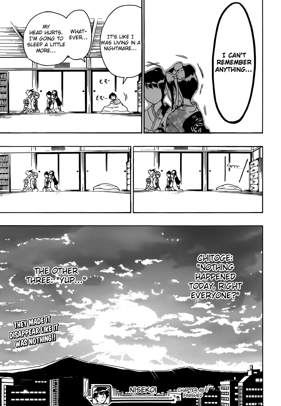 Nisekoi Chapter 65 page 20 - Chapter 65: Change