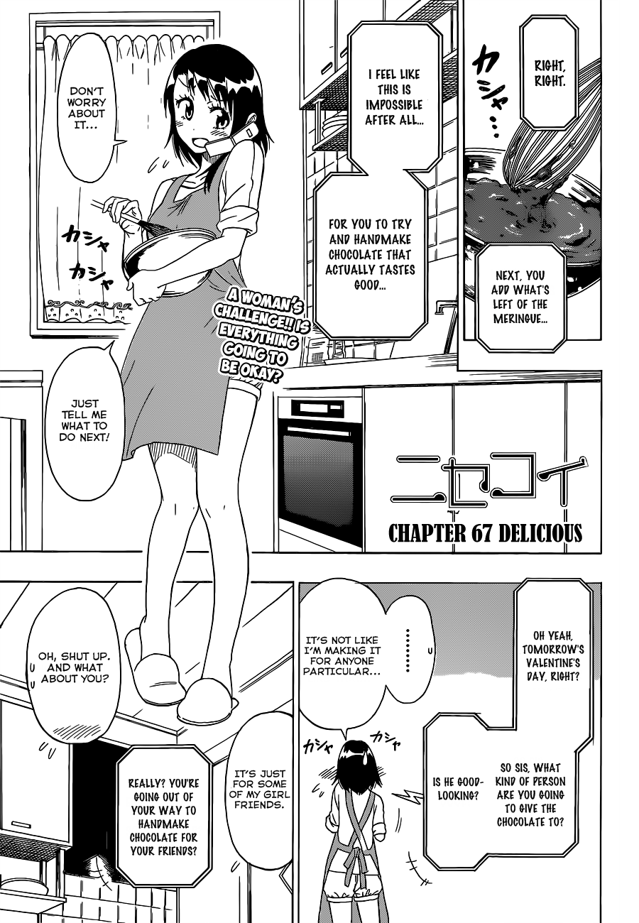 Nisekoi Chapter 67 page 1 - Chapter 67: Delicious