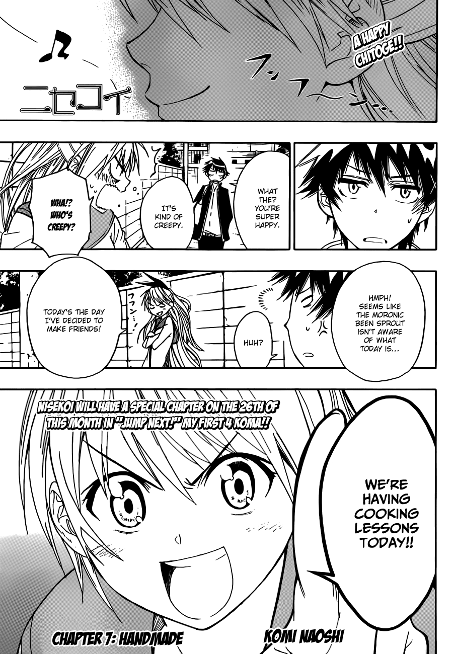 Nisekoi Chapter 7 page 3 - Chapter 7: Handmade