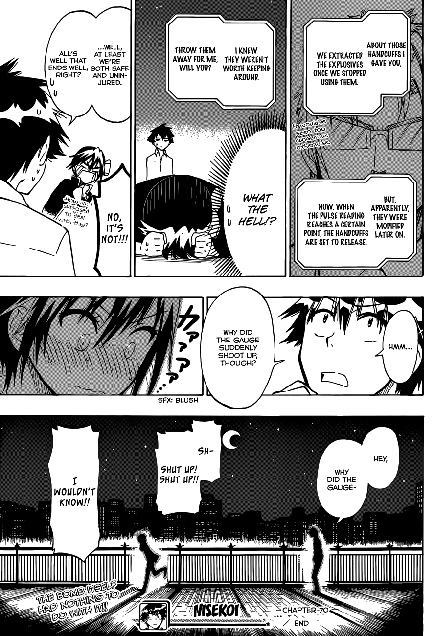 Nisekoi Chapter 70 page 20 - Chapter 70: Handcuffs
