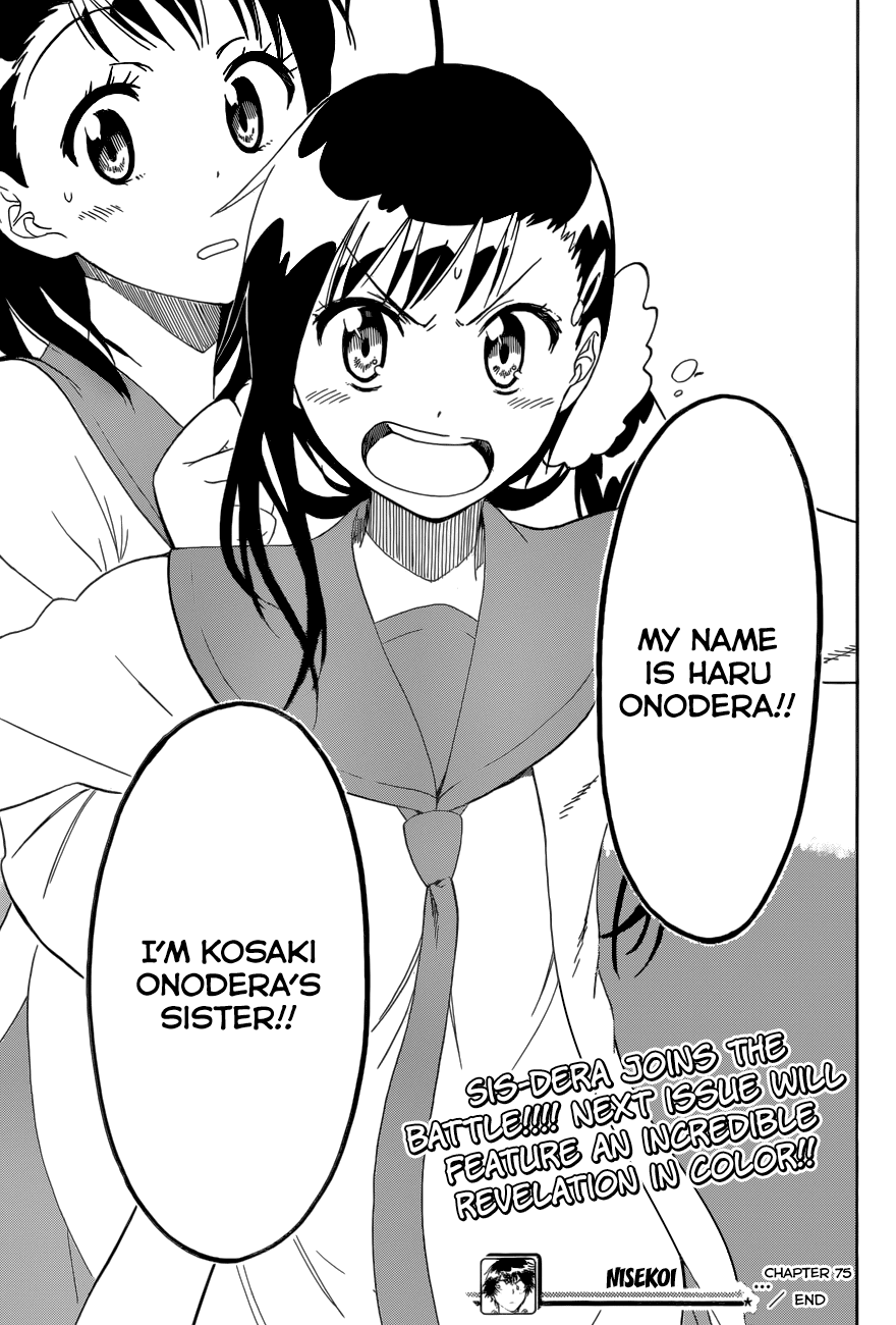 Nisekoi Chapter 75 page 20 - Chapter 75: Kamikaze
