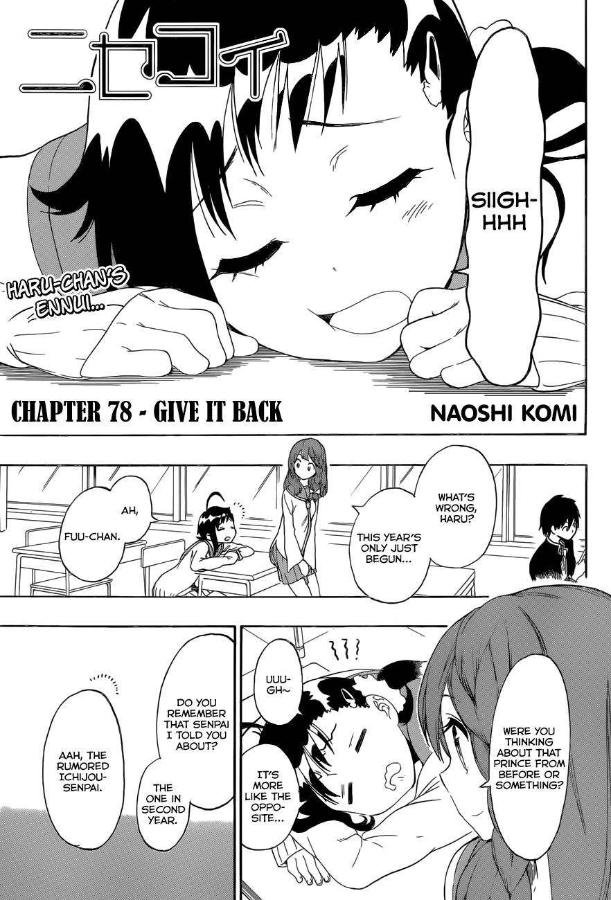 Nisekoi Chapter 78 page 2 - Chapter 78: Give That Back