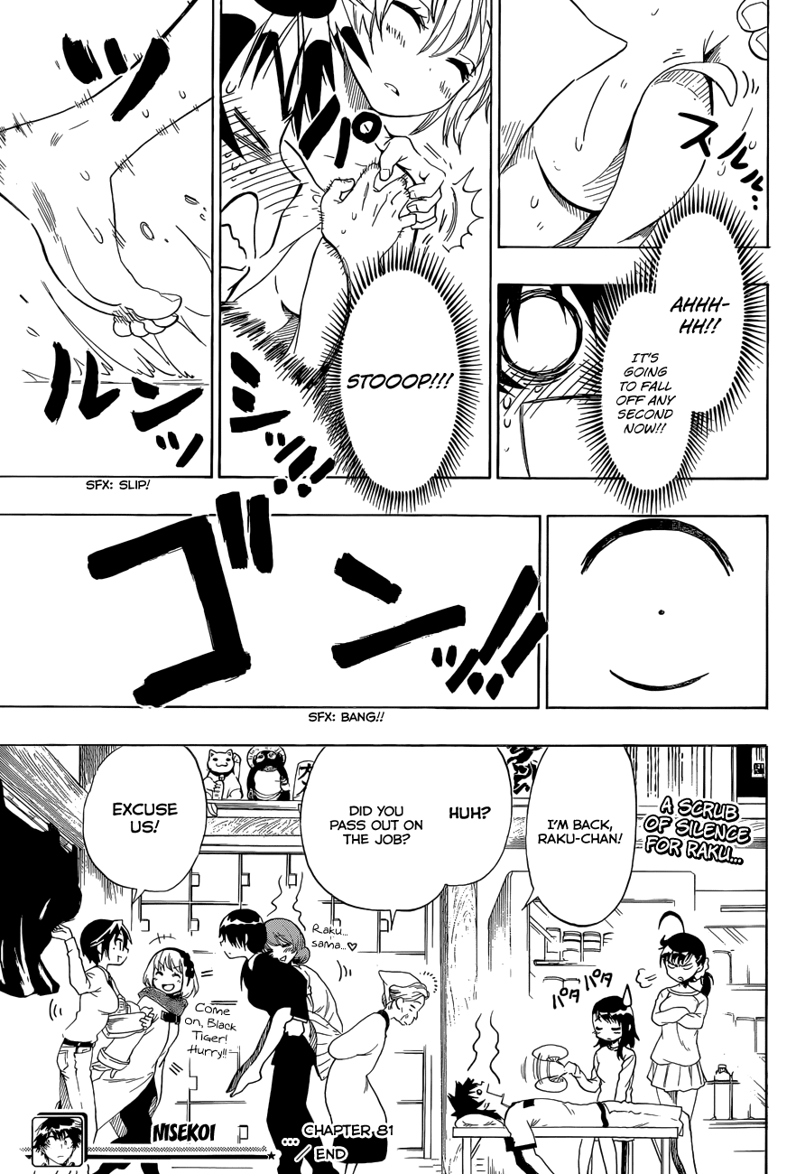 Nisekoi Chapter 81 page 20 - Chapter 81: Bath House