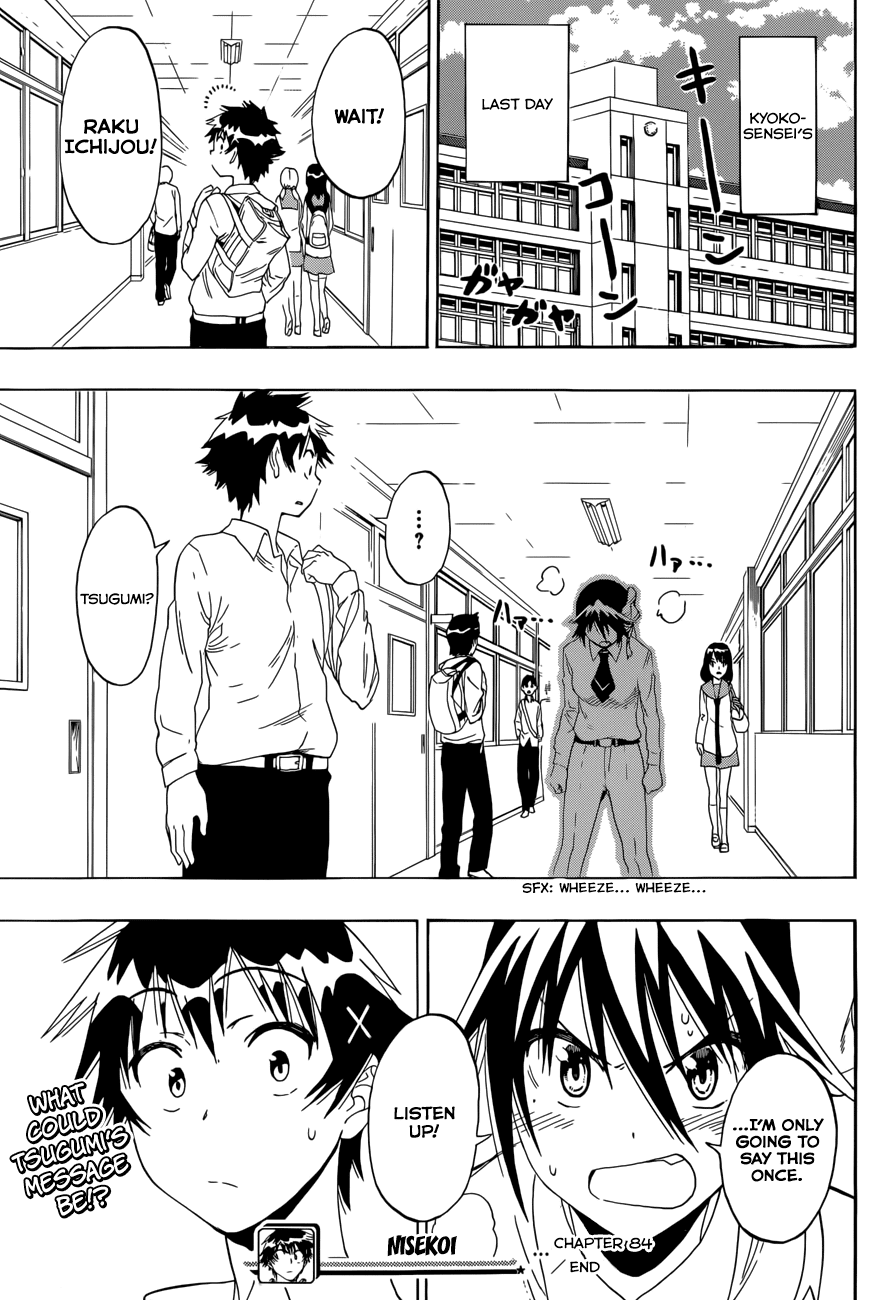 Nisekoi Chapter 84 page 19 - Chapter 84: Friend