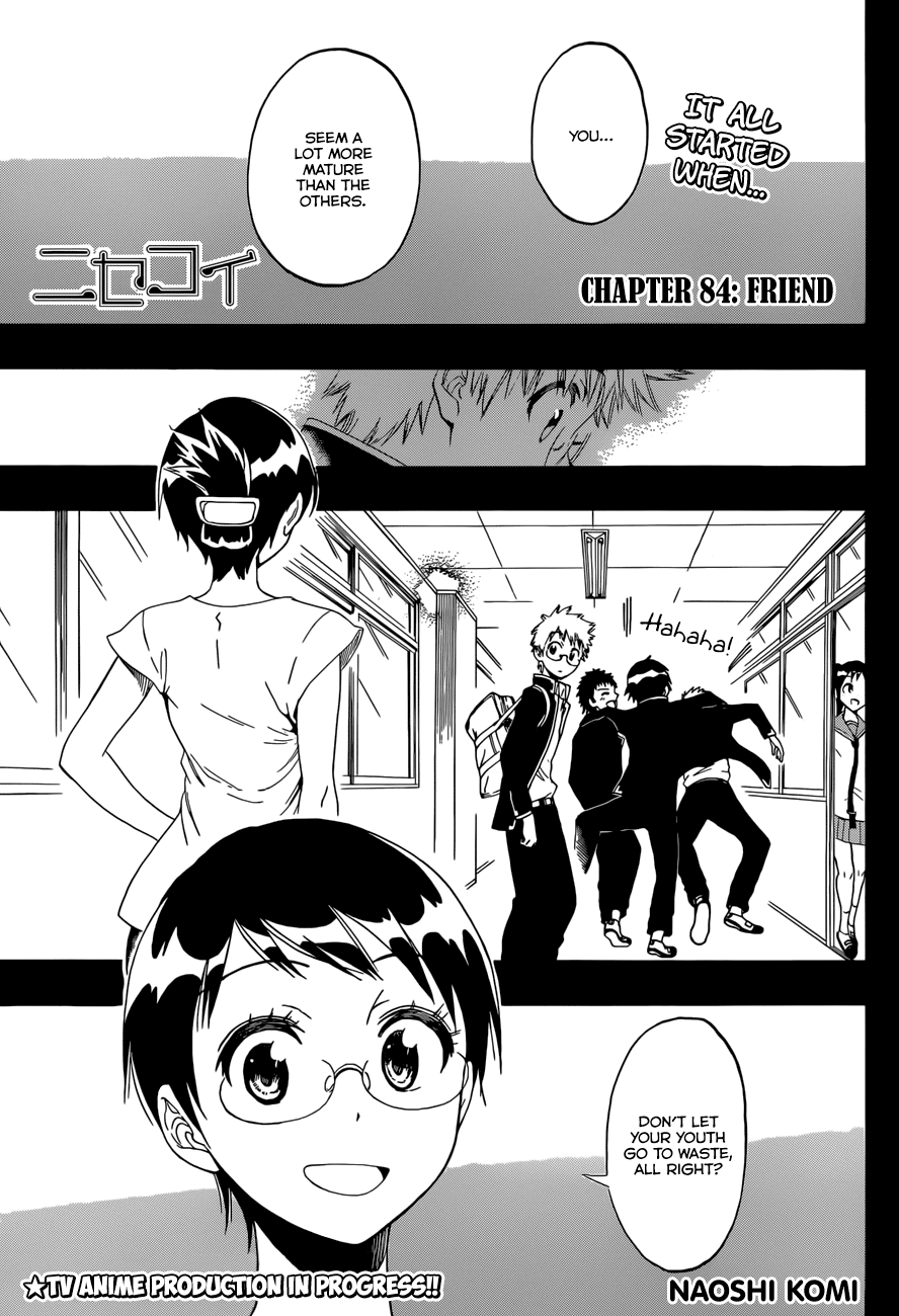 Nisekoi Chapter 84 page 2 - Chapter 84: Friend