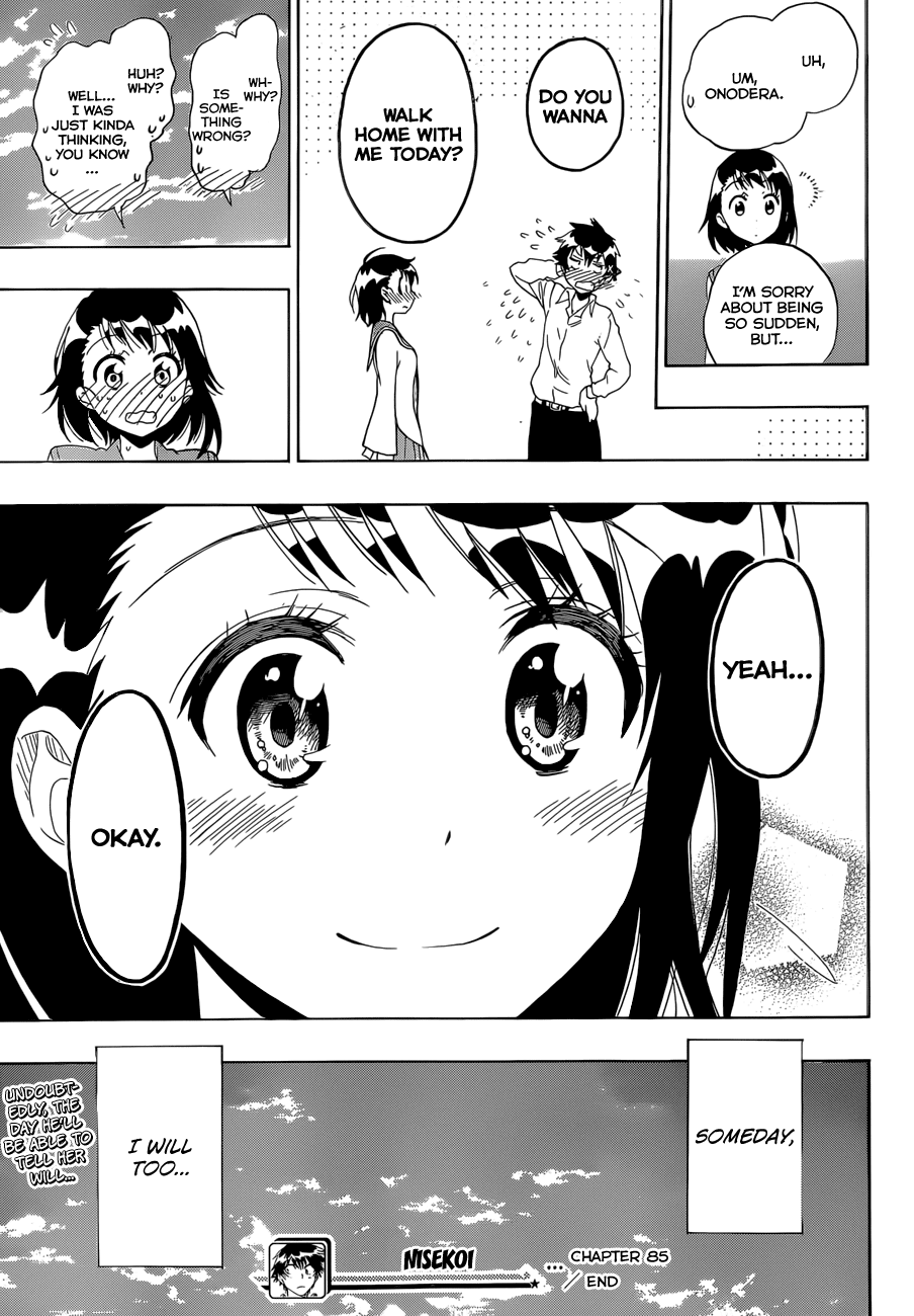 Nisekoi Chapter 85 page 19 - Chapter 85: Support