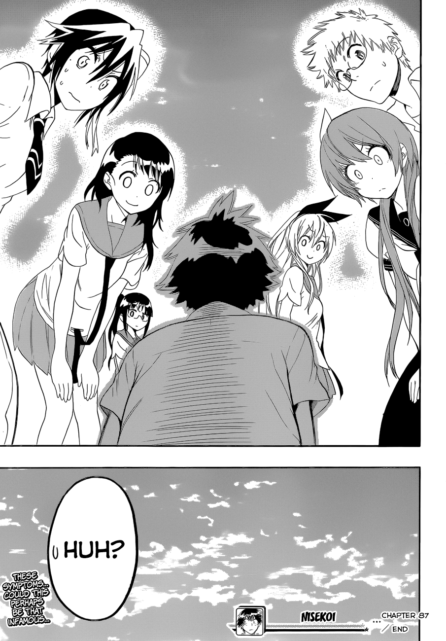 Nisekoi Chapter 87 page 20 - Chapter 87: What Day