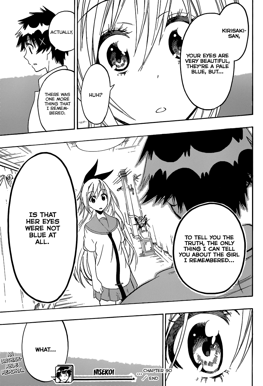 Nisekoi Chapter 90 page 20 - Chapter 90: Blue