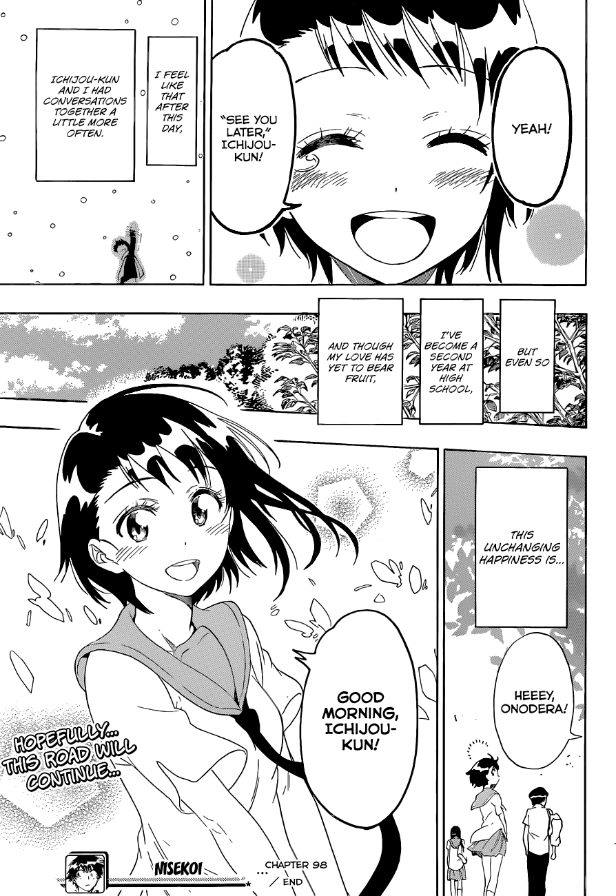 Nisekoi Chapter 98 page 21 - Chapter 98: Good Morning