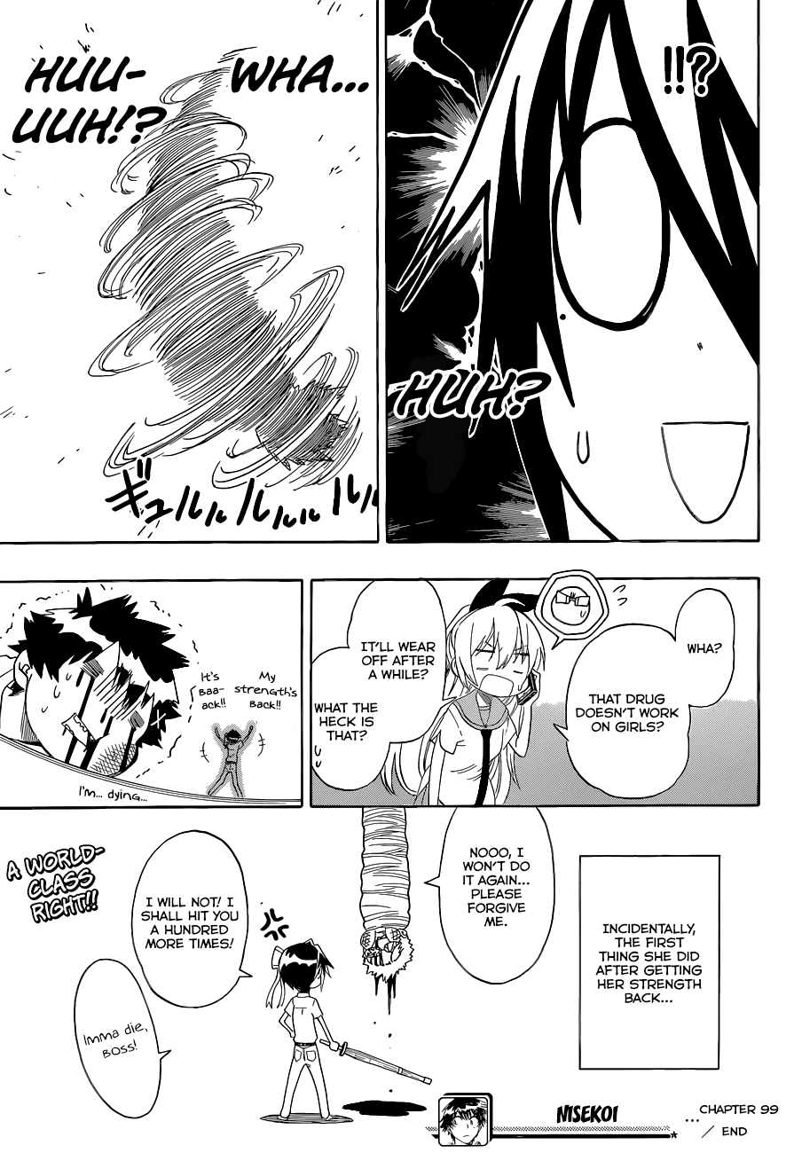 Nisekoi Chapter 99 page 20 - Chapter 99: Feeble