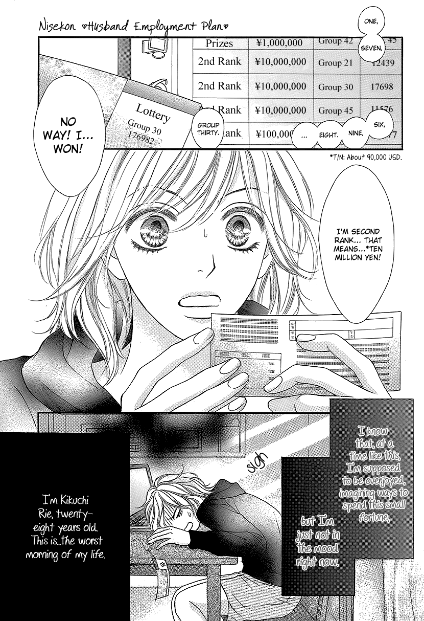 Nisekon Danna Koyou Keikaku Chapter 1 page 2 - Chapter 1: 1st Bell - The Worst Morning