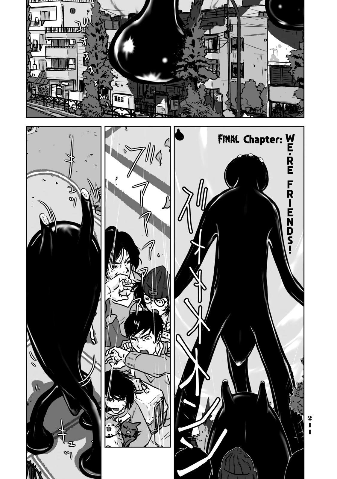 No cats were harmed in this comic. Chapter 11 page 1 - Chapter 11: We're friends! [END]