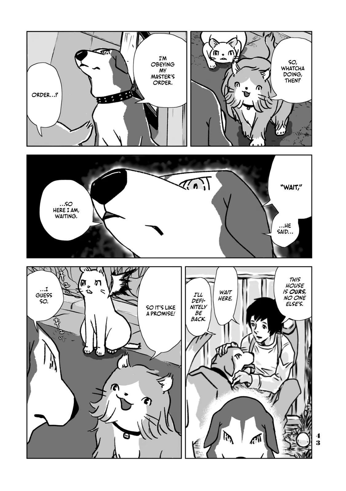 No cats were harmed in this comic. Chapter 3 page 5 - Chapter 3: I made a promise