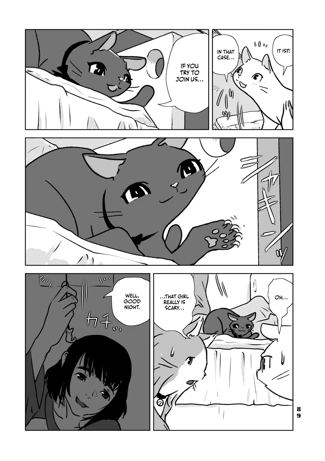 No cats were harmed in this comic. Chapter 5 page 13 - Chapter 5: Let's stay here
