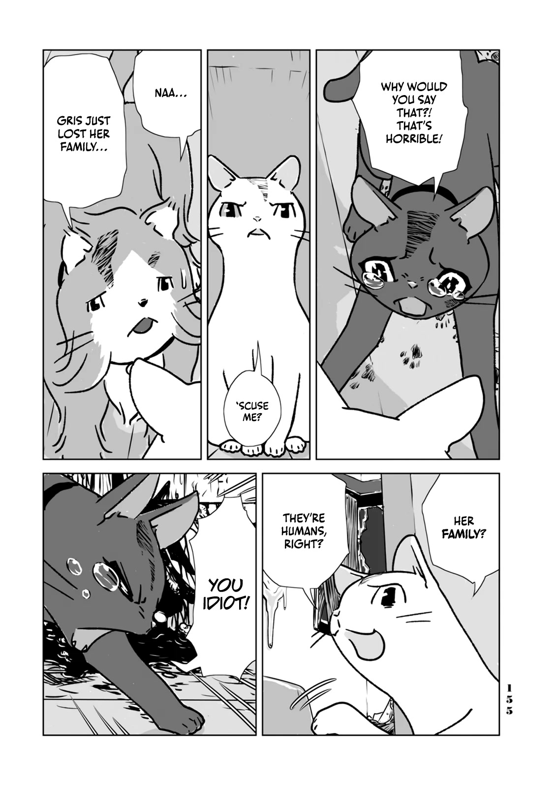 No cats were harmed in this comic. Chapter 8 page 13 - Chapter 8: Feelings are hard