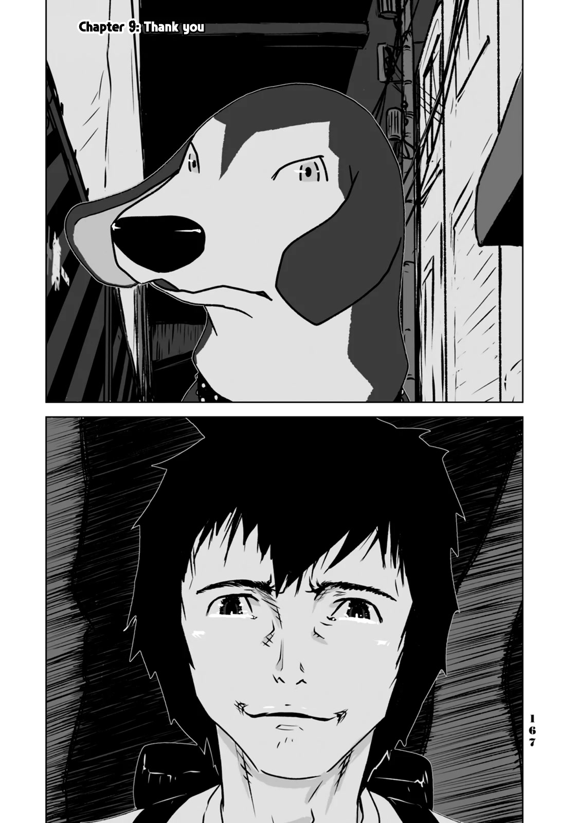 No cats were harmed in this comic. Chapter 9 page 1 - Chapter 9: Thank you