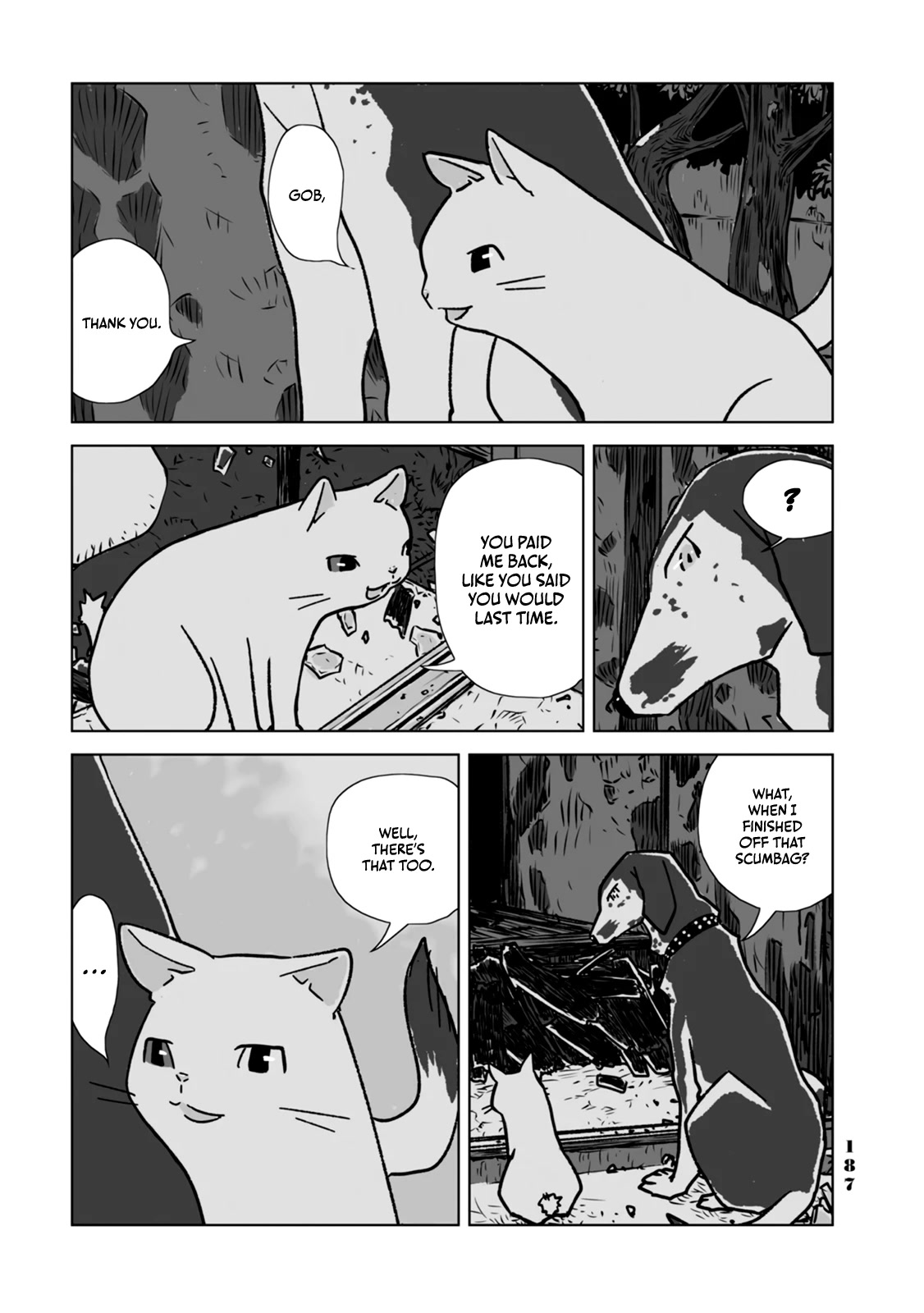 No cats were harmed in this comic. Chapter 9 page 21 - Chapter 9: Thank you