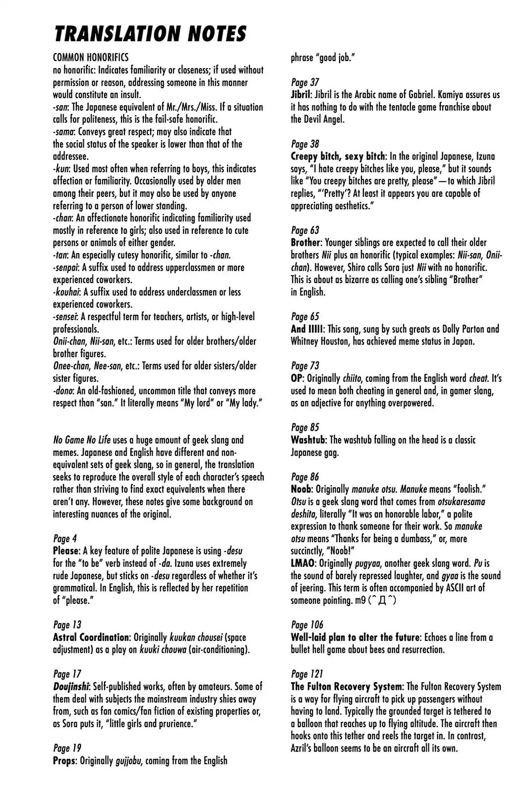 No Game No Life Desu! Chapter 5.5 page 5 - Vol.1 Afterword
