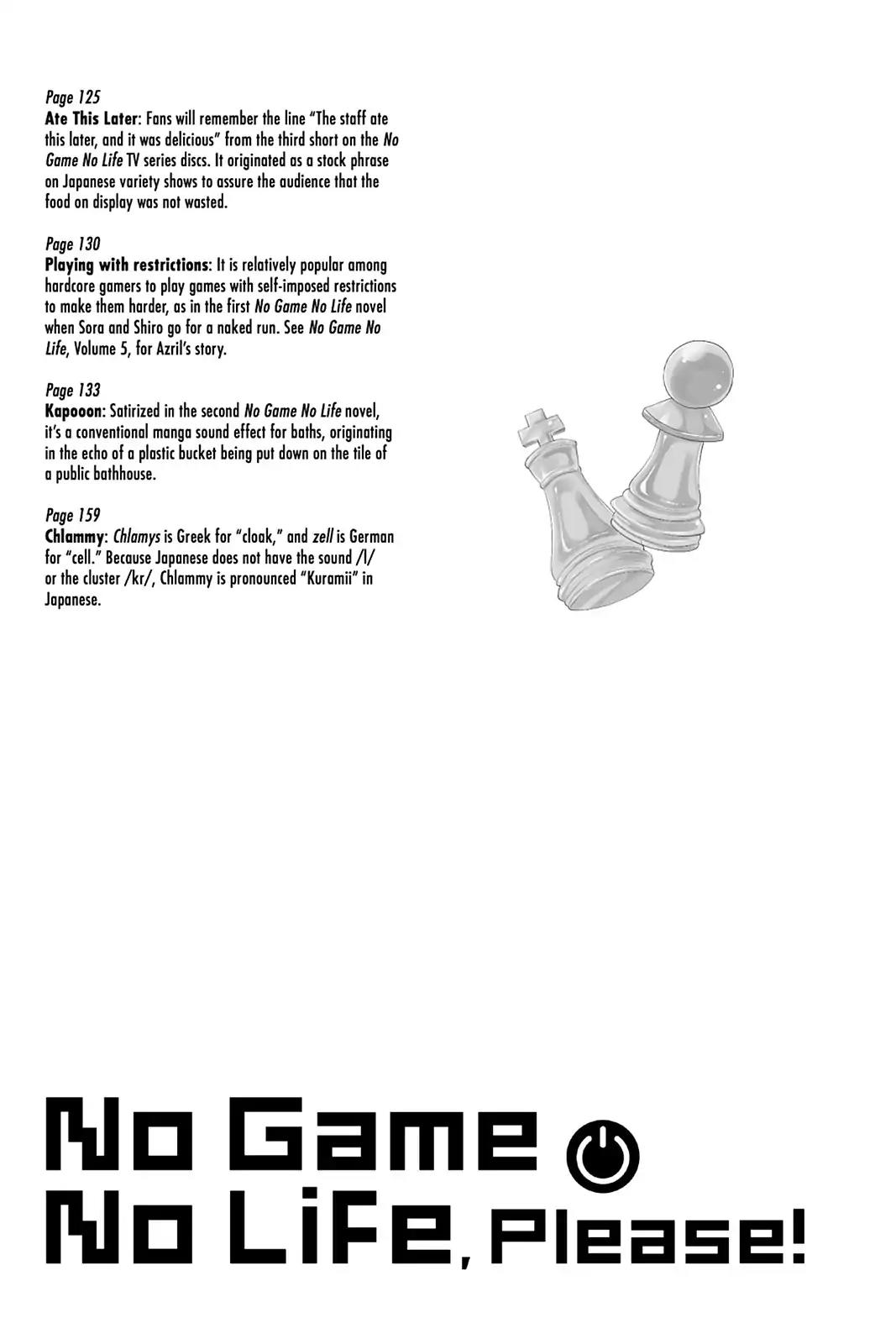 No Game No Life Desu! Chapter 5.5 page 6 - Vol.1 Afterword