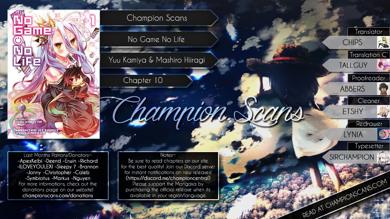 No Game No Life Chapter 10 page 1 - Chapter 10