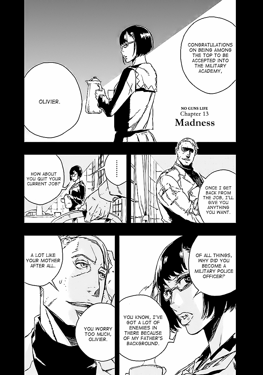 No Guns Life Chapter 13 page 1 - Chapter 13: Madness