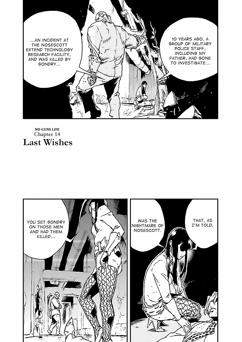 No Guns Life Chapter 14 page 1 - Chapter 14: Last Wishes