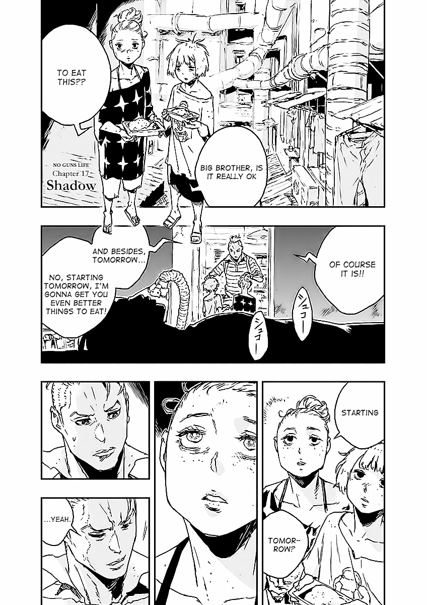 No Guns Life Chapter 17 page 1 - Chapter 17: Shadow