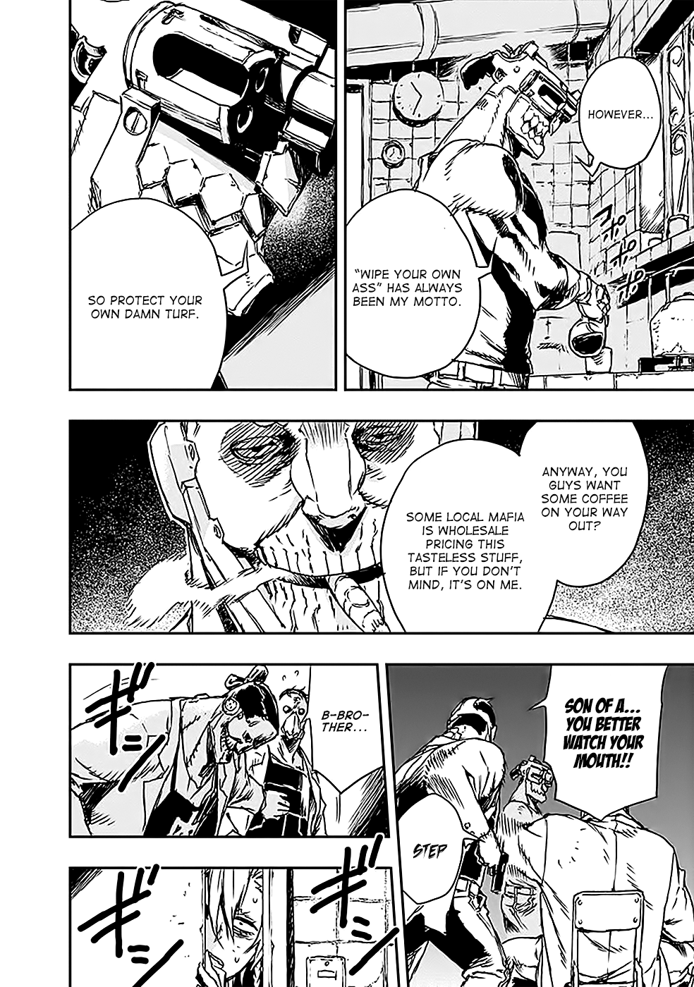 No Guns Life Chapter 4 page 14 - Chapter 4: Puppet