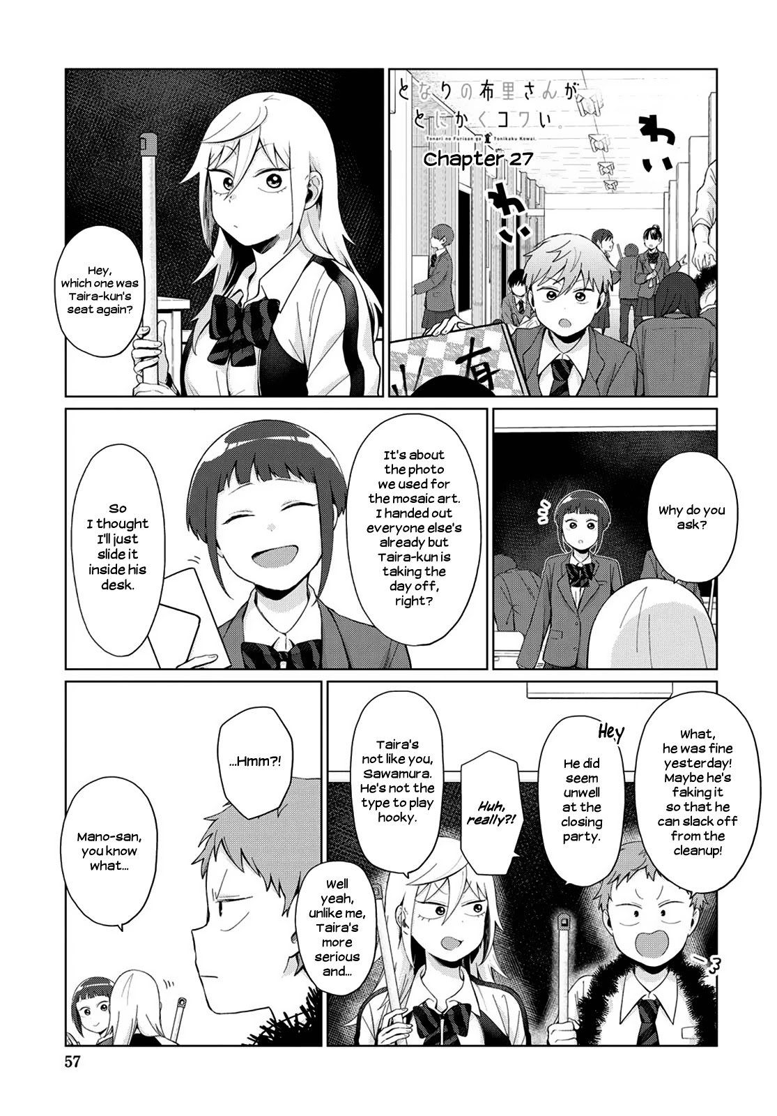 No Matter What You Say, Furi-san is Scary. Chapter 27 page 1 - Chapter 27