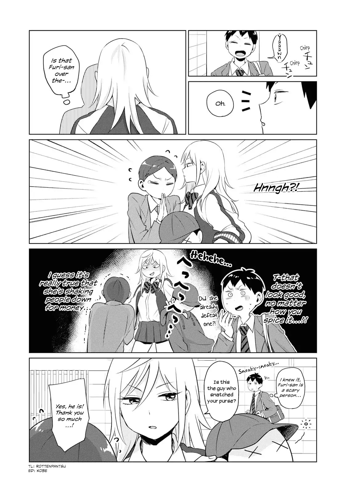 No Matter What You Say, Furi-san is Scary. Chapter 3 page 1 - Chapter 3