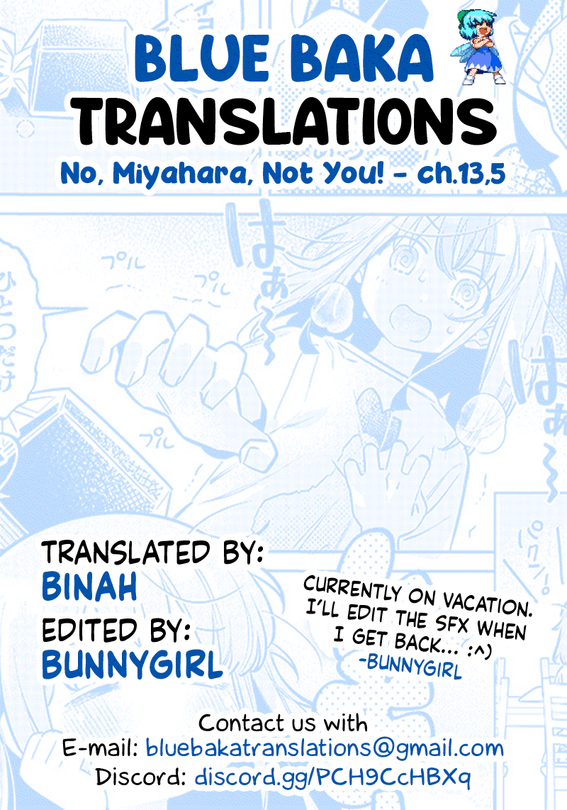 No, Miyahara, Not You! Chapter 13.5 page 5 - Chapter 13.5