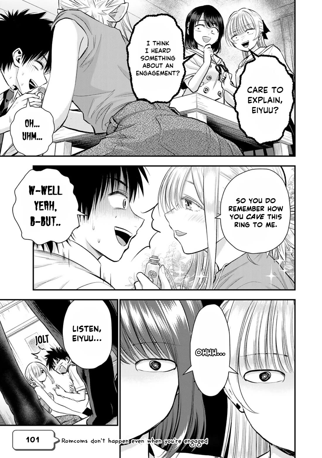 No More Love With the Girls Chapter 101 page 1 - Chapter 101: Romcoms don‘t happen even when you‘re engaged