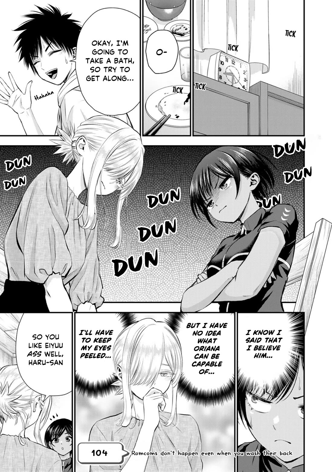 No More Love With the Girls Chapter 104 page 1 - Chapter 104: Romcoms don‘t happen even when you wash their back