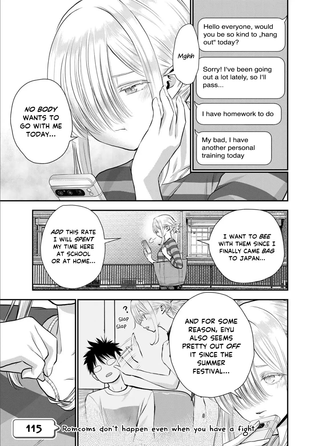 No More Love With the Girls Chapter 115 page 1 - Chapter 115: Romcoms don‘t happen even when you have a fight