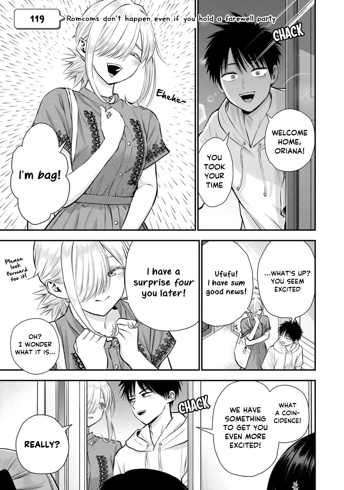 No More Love With the Girls Chapter 119 page 1 - Chapter 119: Romcoms don‘t happen even if you hold a farewell party