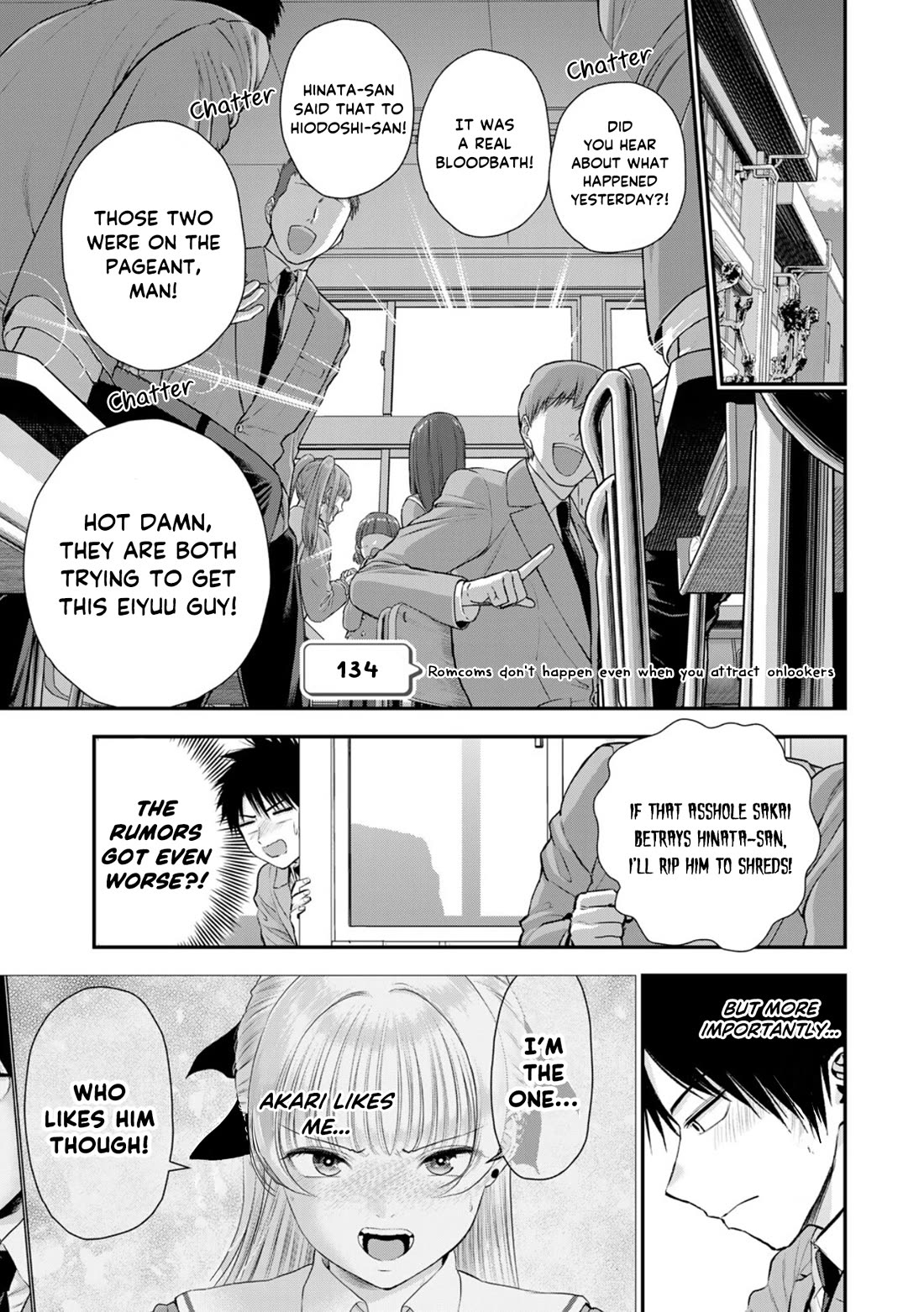 No More Love With the Girls Chapter 134 page 1 - Chapter 134: Romcoms don’t happen even when you attract onlookers