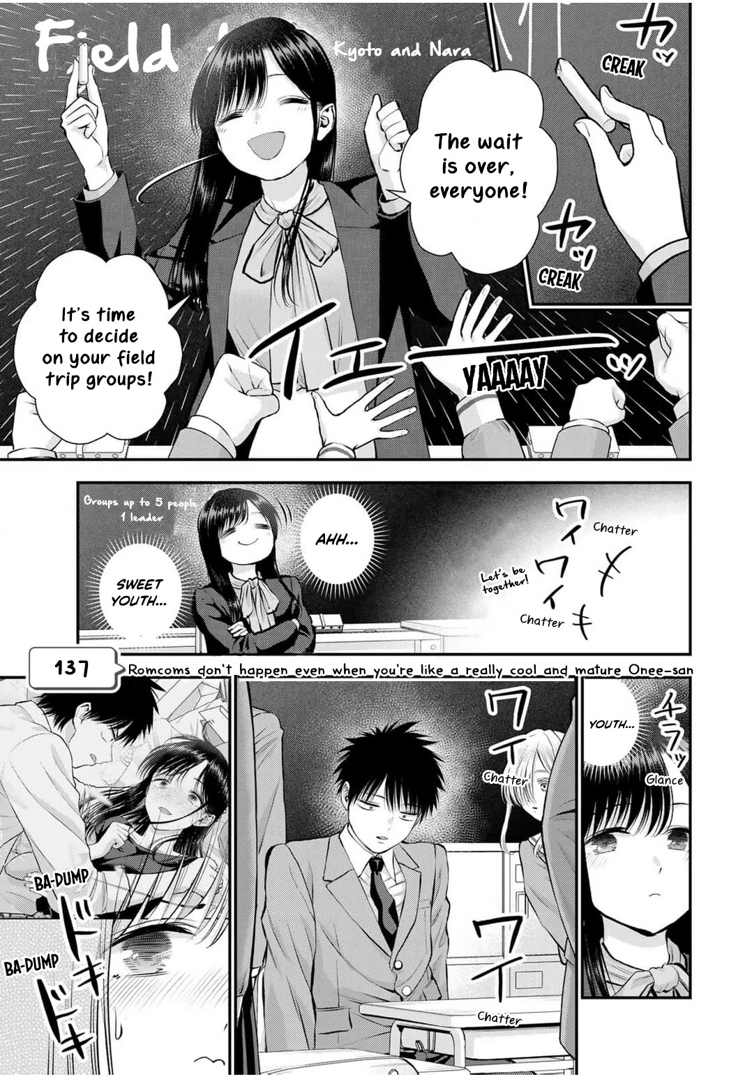 No More Love With the Girls Chapter 137 page 1 - Chapter 137: Romcoms don’t happen even when you’re like a really cool and mature Onee-san