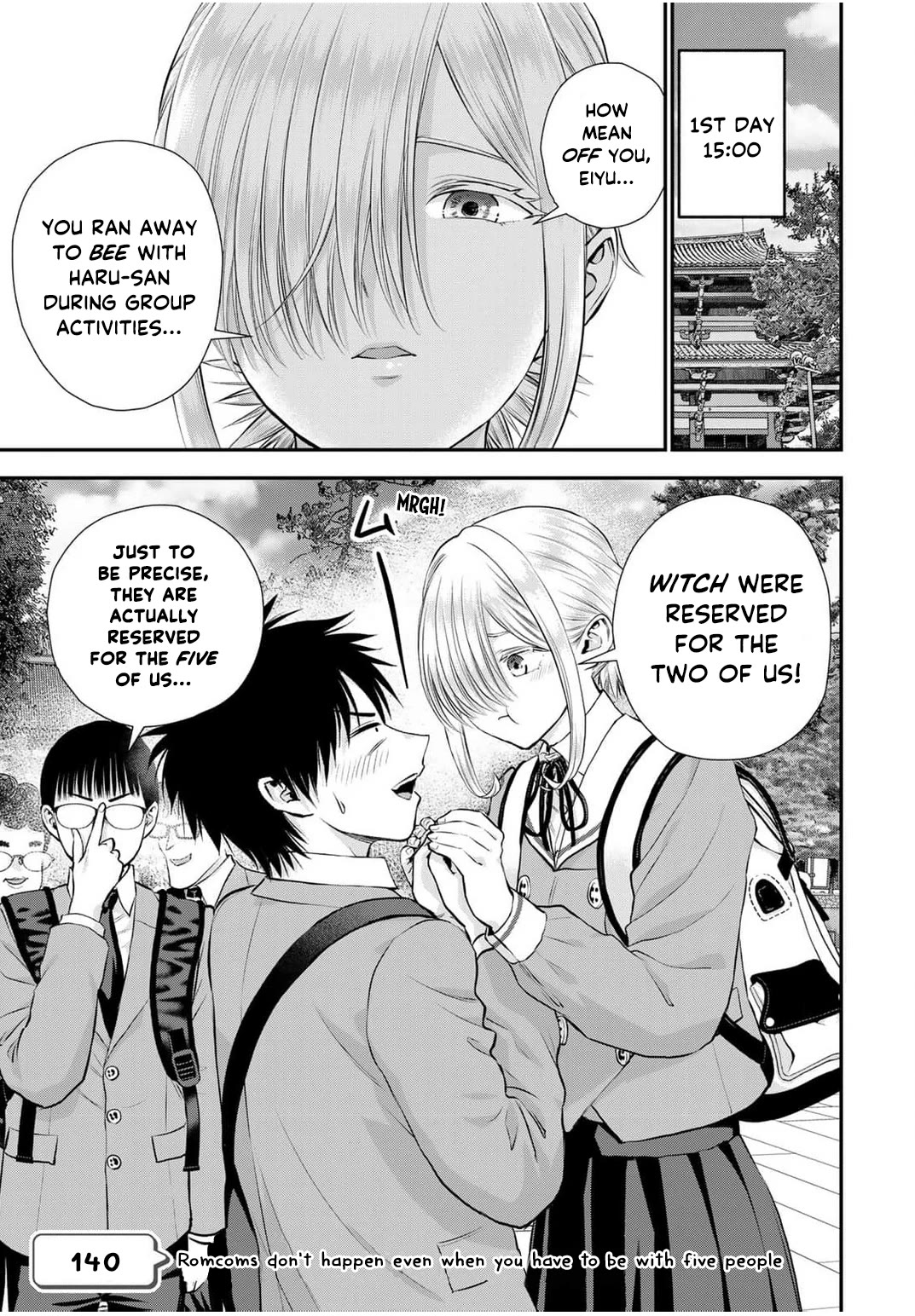 No More Love With the Girls Chapter 140 page 1 - Chapter 140: Romcoms don’t happen even when you have to be with five people