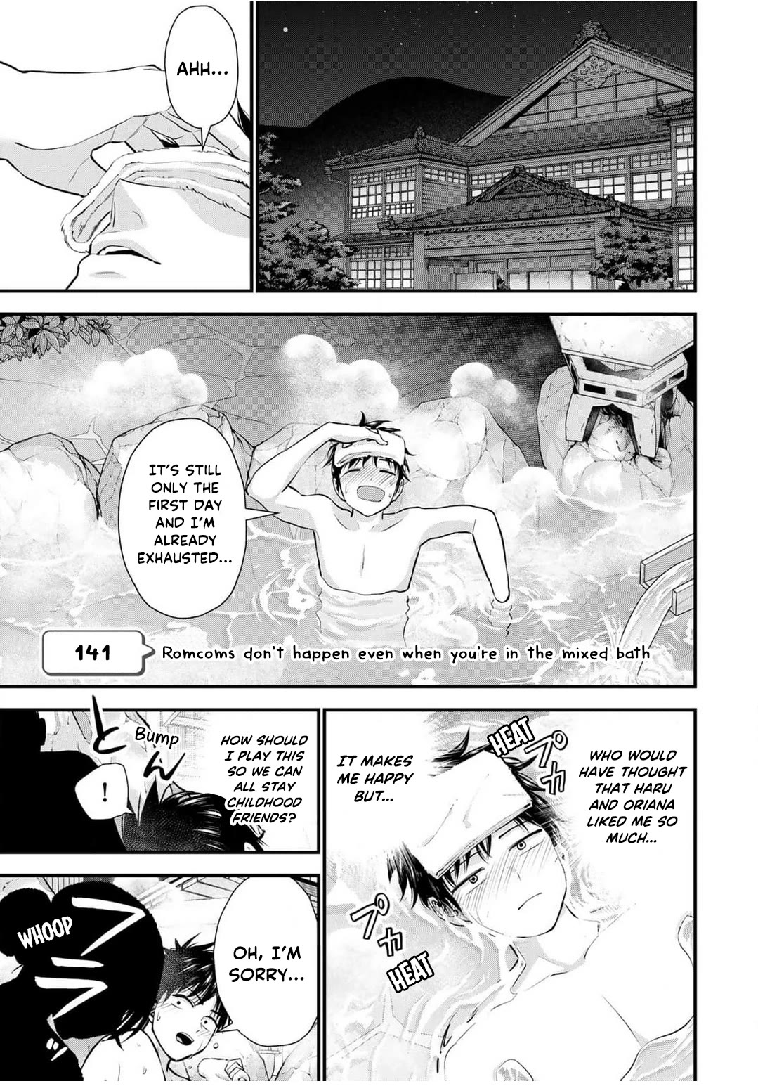 No More Love With the Girls Chapter 141 page 1 - Chapter 141: Romcoms don’t happen even when you’re in the mixed bath