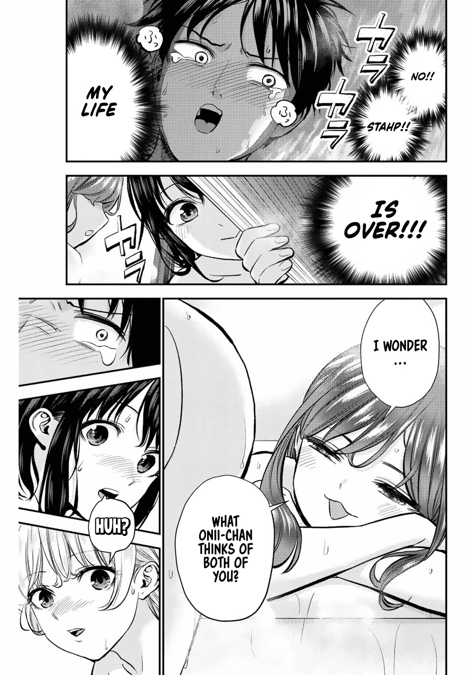 No More Love With the Girls Chapter 17 page 7 - Chapter 17: Romcoms don't happen even if it's the bath episode