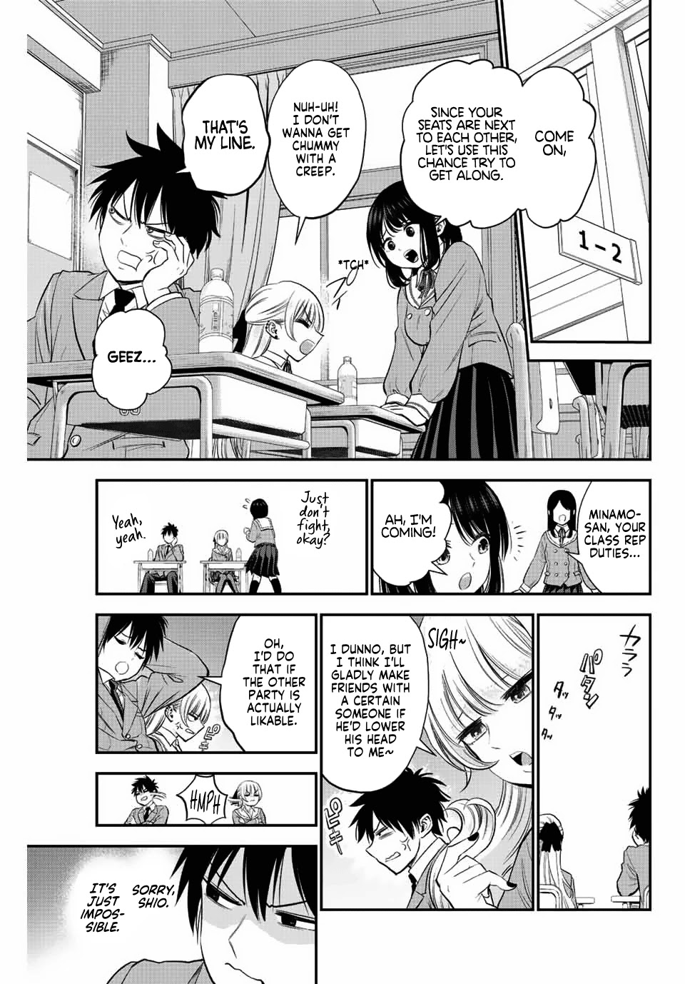 No More Love With the Girls Chapter 2 page 3 - Chapter 2: Romcoms don't happen even if we have an indirect kiss